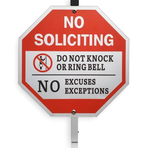 Other - RESERVED No Soliciting Sign